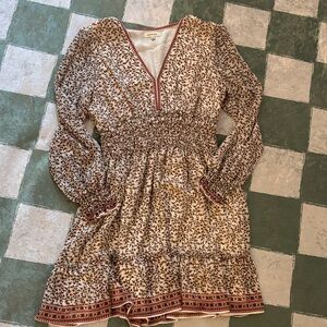 Max Studio Multicolor Long Sleeve Dress